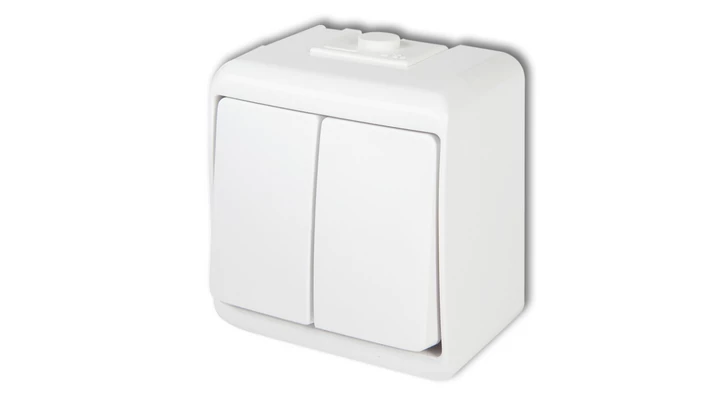 JUNIOR Łącznik świecznikowy podświetlany biały WHE-2L