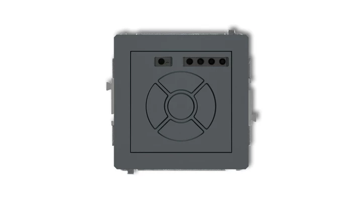 DECO Sterownik roletowy elektroniczny (przycisk strefowy) grafitowy mat 28DSR-5