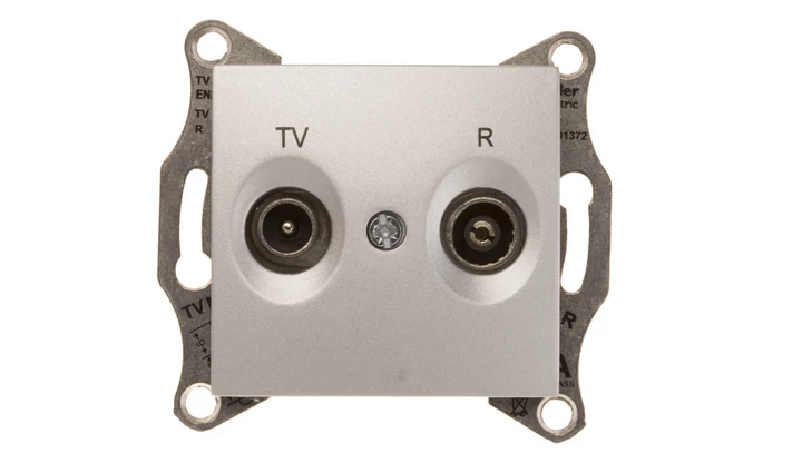 Sedna Gniazdo antenowe RD/TV końcowe aluminium SDN3301660