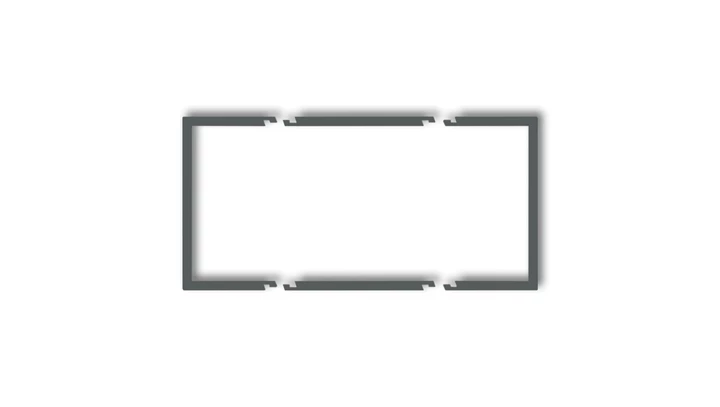 Ramka wypełniająca podwójna serii DECO grafitowy mat 28DRW-2