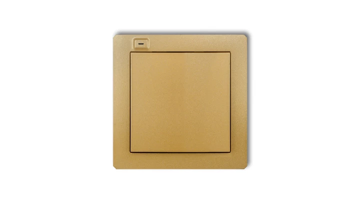 DECO Nadajnik 1-klawiszowy 2-kanałowy do systemu Exta Free złoty 29DEF-1