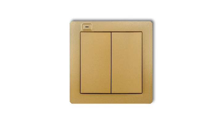 DECO Nadajnik 2-klawiszowy 4-kanałowy do systemu Exta Free złoty 29DEF-2