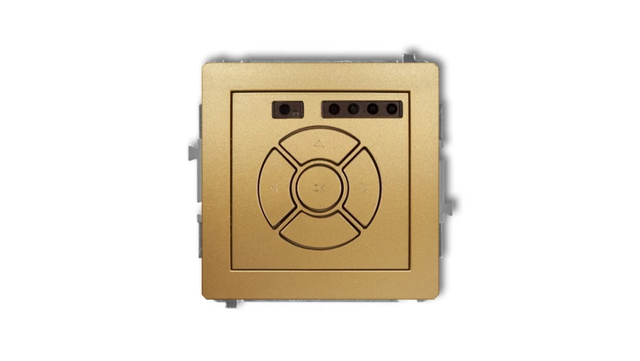 DECO Sterownik roletowy elektroniczny (sterowanie lokalne i pilotem, sterowanie strefą) złoty 29DSR-3