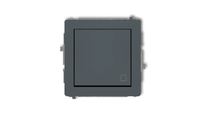 DECO Przycisk /dzwonek/ grafitowy mat 28DWP-4