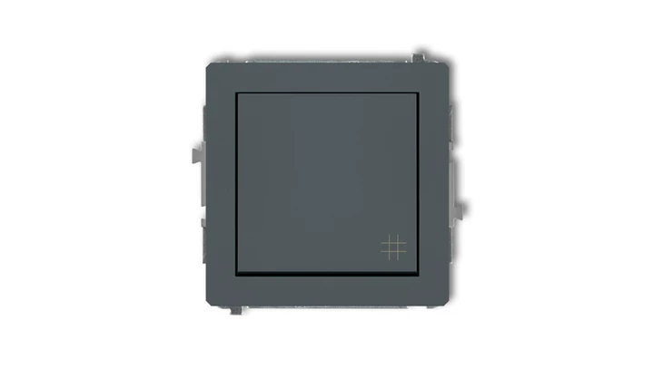 DECO Łącznik krzyżowy grafitowy mat 28DWP-6