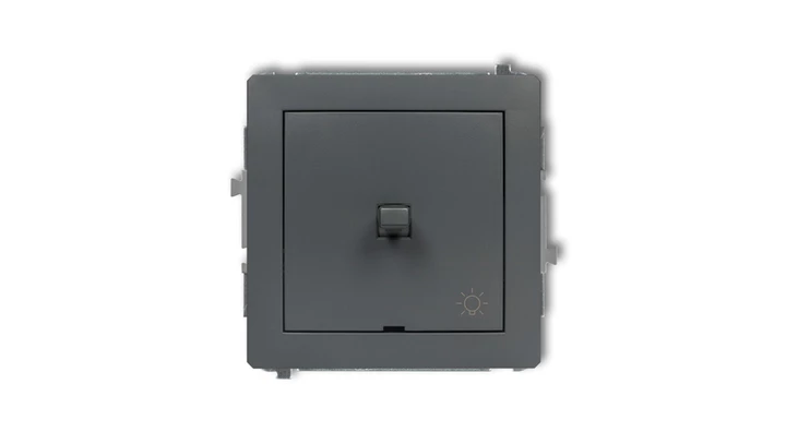 DECO Przycisk /światło/ w stylu amerykańskim grafitowy mat 28DWPUS-5