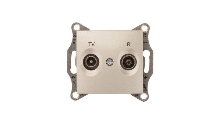 Sedna Gniazdo antenowe RD/TV końcowe satynowe SDN3301668