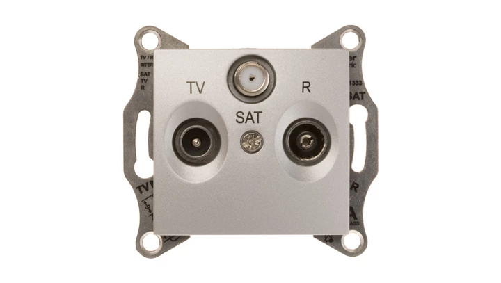 Sedna Gniazdo antenowe aluminium TV/SAT SDN3501260