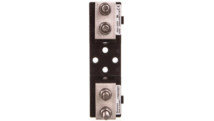 Podstawa bezpiecznika o stałym środku 80mm 400A 1000V DIN00/DIN000 170H1007