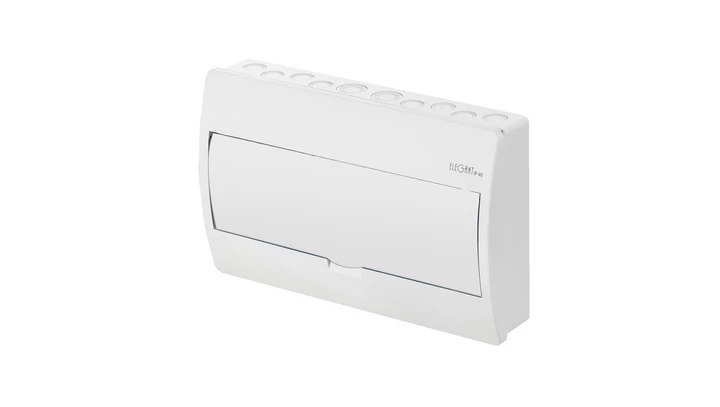 Rozdzielnica modułowa Elegant 1x12 natynkowa IP40 N+PE drzwi białe 2423-00
