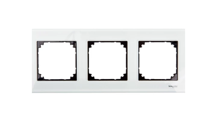 Merten M-Elegance Ramka potrójna szklana brylantowy biały MTN404319