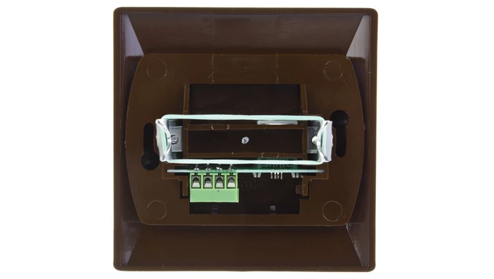 AKCENT Gniazdo telefoniczne pojedyncze RJ11 brązowe GPT-1A/24