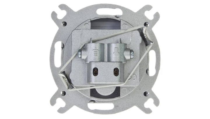 KARO Gniazdo antenowe RTV przelotowe 10dB czekoladowy metalik GPA-10SP/m/40