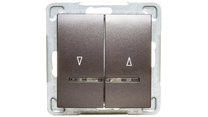 IMPRESJA Łącznik żaluzjowy z podświetleniem antracyt ŁP-7YS/m/50