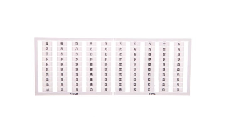 Ramka z oznacznikami 1x 601-700 209-514 /5szt./