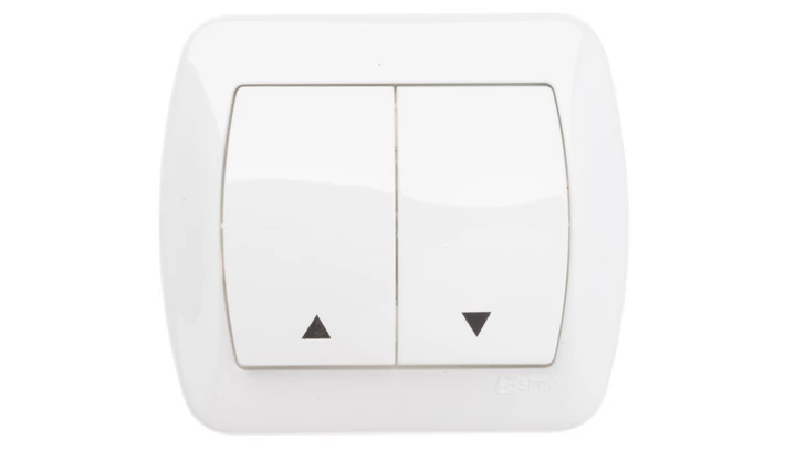 Simon Akord Łącznik żaluzjowy dwbiegunowy biały AZ1/11