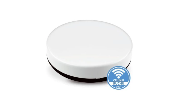 Plafon NEO n/t 24W AC 230V 50Hz 4000K (neutr.) 120 st. IP54 z czujnikiem ruchu 2490lm PL-NEO/LED/24W/CR czarny