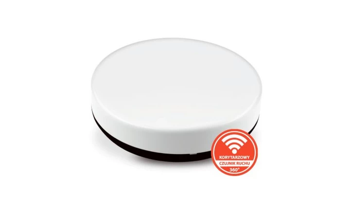 Plafon NEO n/t 18W AC 230V 50Hz 4000K (neutr.) 120 st. IP54 z koryt. czujnikiem ruchu 1810lm PL-NEO/LED/18W/CRK czarny