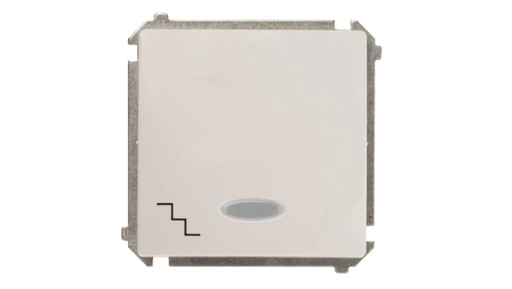 Simon Basic Łącznik schodowy z podświetleniem, szybkozłącza, biały BMW6L.01/11