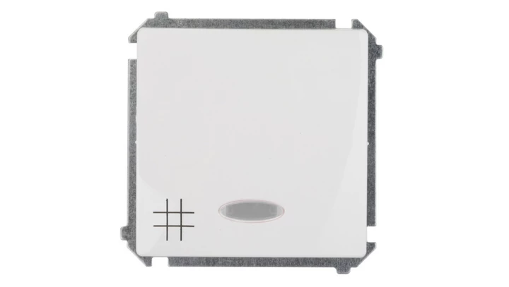 Simon Basic Łącznik krzyżowy z podświetleniem, szybkozłącza, biały BMW7L.01/11