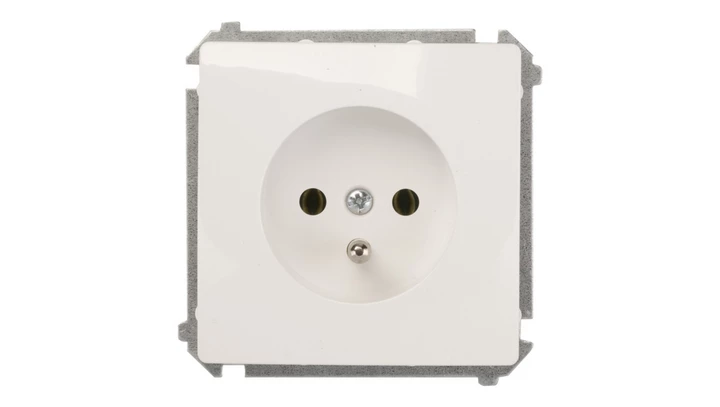 Simon Basic Gniazdo pojedyncze z/u 16A IP20 białe BMGZ1.01/11