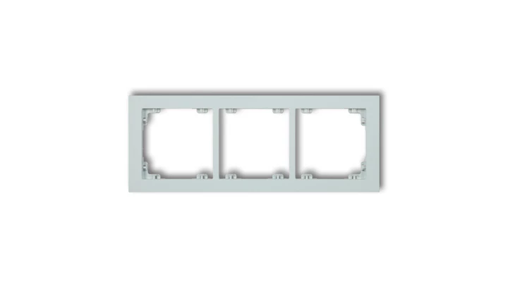 DECO Ramka potrójna DECO Pastel Matt lodowy błękit 47DR-3