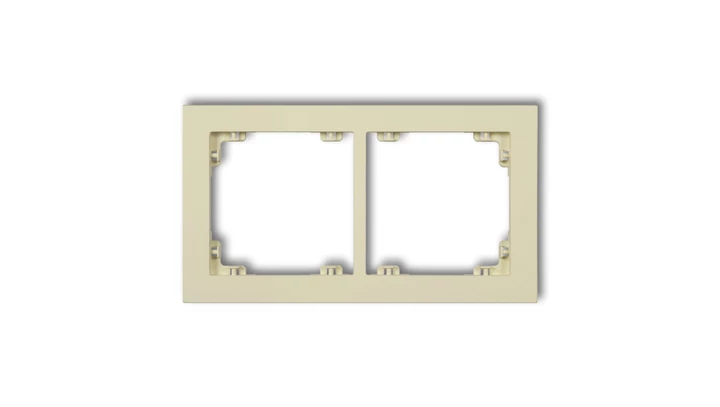 DECO Ramka podwójna DECO Pastel Matt orzech ziemny 44DR-2