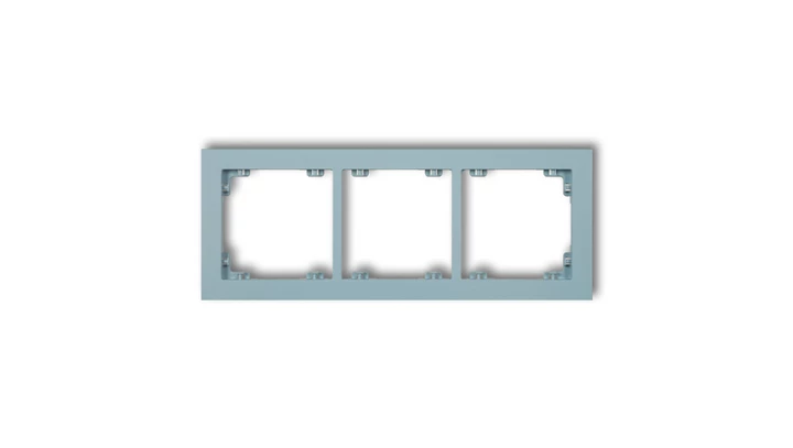 DECO Ramka potrójna DECO Pastel Matt lazurowy 48DR-3