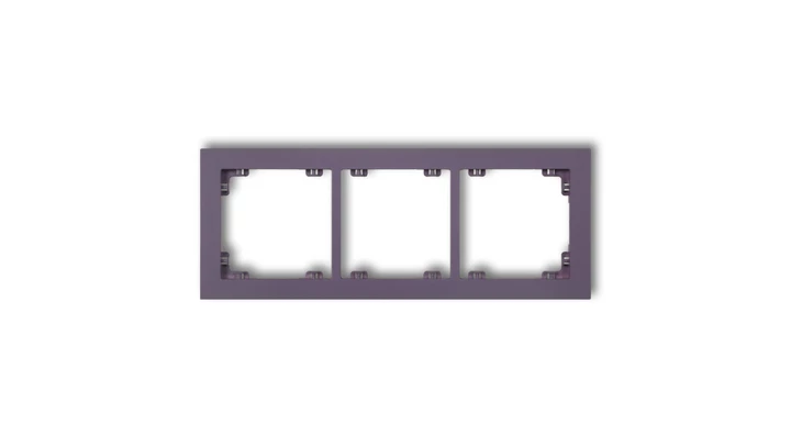 DECO Ramka potrójna DECO Pastel Matt wrzosowy 50DR-3