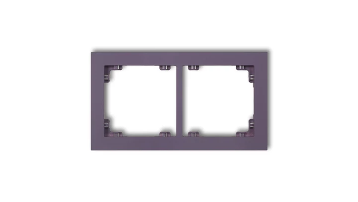 DECO Ramka podwójna DECO Pastel Matt wrzosowy 50DR-2