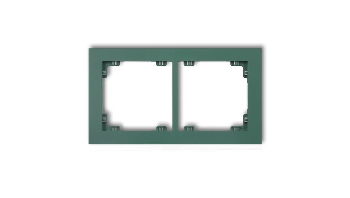 DECO Ramka podwójna DECO Pastel Matt szmaragdowy 51DR-2
