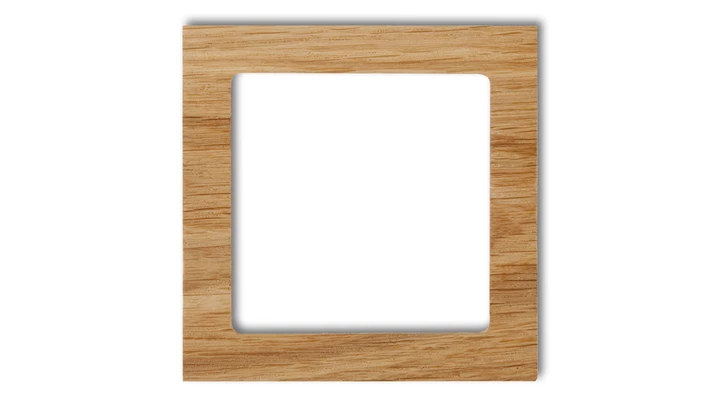 DECO Ramka pojedyncza - drewno (dąb) dąb DRD-1F