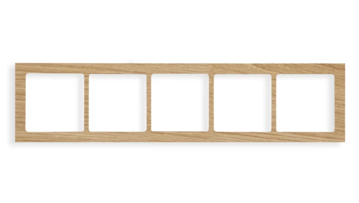 DECO Ramka pięciokrotna - drewno (dąb) dąb DRD-5F