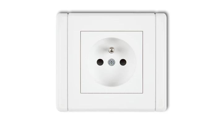 FLEXI Gniazdo pojedyncze z/u 2P+Z biały FGP-1zp