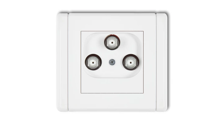 FLEXI Gniazdo multimedialne 3F DATA (Vectra) biały FGMV