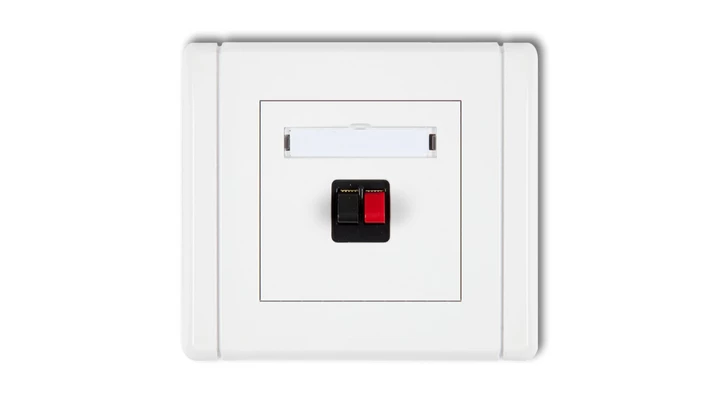 FLEXI Gniazdo głośnikowe pojedyncze biały FGG-1