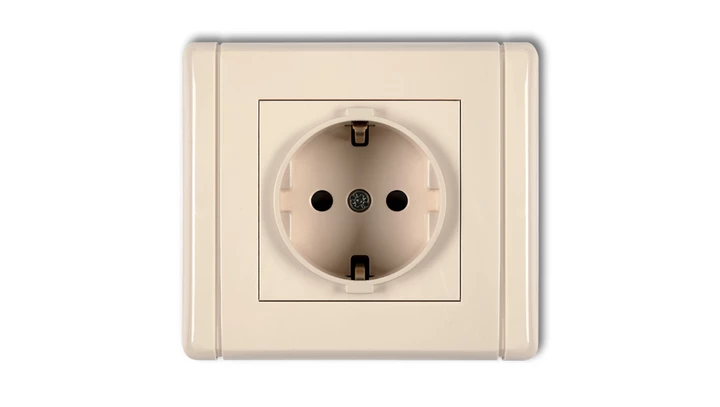 FLEXI Gniazdo pojedyncze z/u SCHUKO beżowy 1FGP-1sp