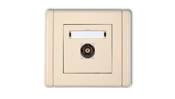 FLEXI Gniazdo pojedyncze BNC beżowy 1FGBNC-1