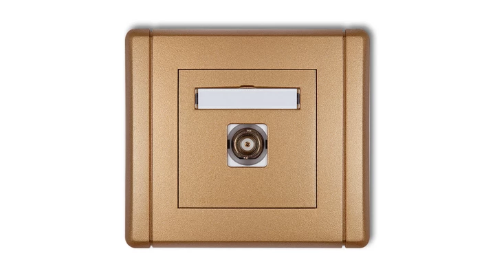 FLEXI Gniazdo pojedyncze z/u DATA z kluczem czerwony 7FGZK