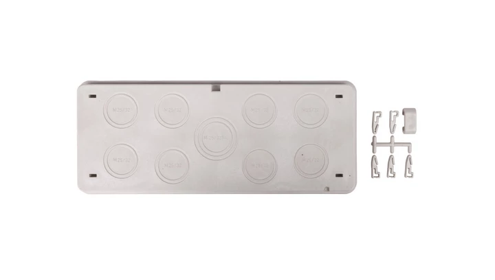 Płyta przepustowa 8xM25/32 1xM25/32/40 IP 65 do ścianek 300mm Mi FM32 HPL2000130