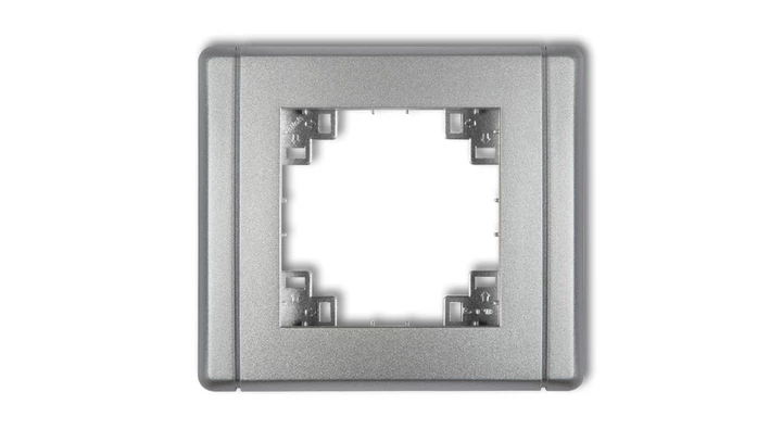 Kompletna ramka uniwersalna pojedyncza srebrny metalik 7FR-1