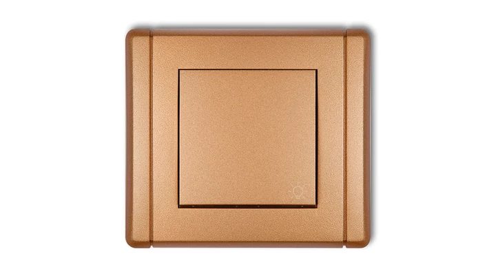 FLEXI Przycisk /światło/ złoty metalik 8FWP-5