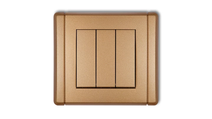 FLEXI Łącznik potrójny złoty metalik 8FWP-7