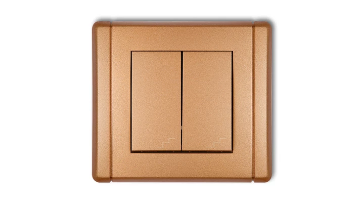 FLEXI Łącznik podwójny schodowy złoty metalik 8FWP-33