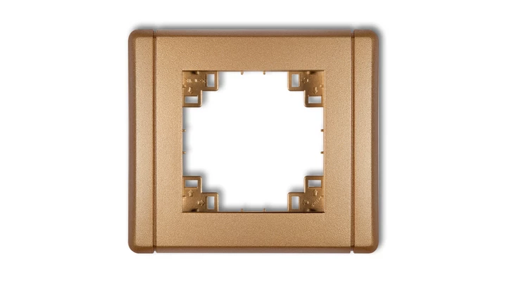 Kompletna ramka uniwersalna pojedyncza złoty metalik 8FR-1