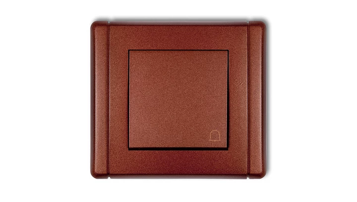 FLEXI Przycisk /dzwonek/ brązowy metalik 9FWP-4