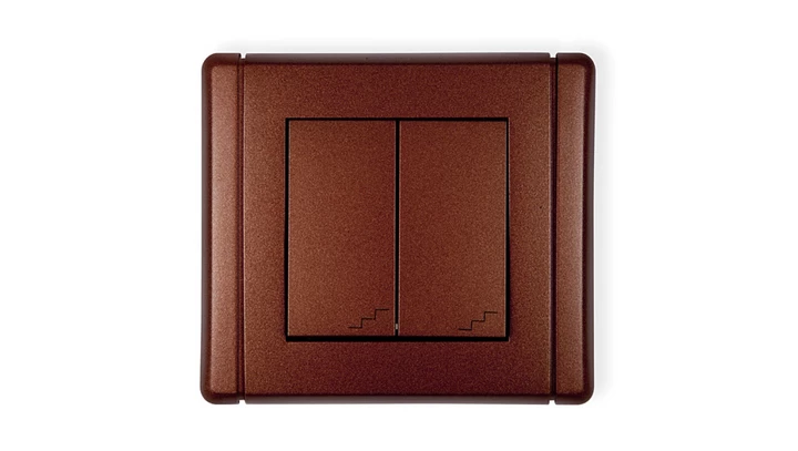 FLEXI Łącznik podwójny schodowy brązowy metalik 9FWP-33