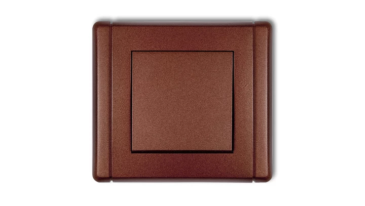 FLEXI Przycisk jednobiegunowy brązowy metalik 9FWP-4.1