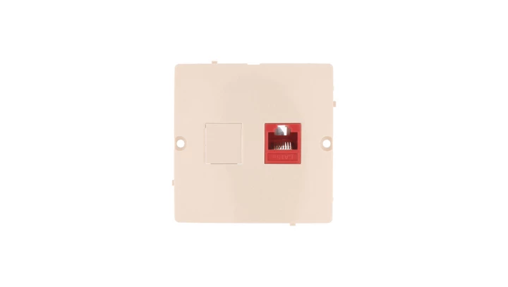 Simon Basic Gniazdo komputerowe pojedyncze RJ45 kat.5e beżowe BMF51.02/12