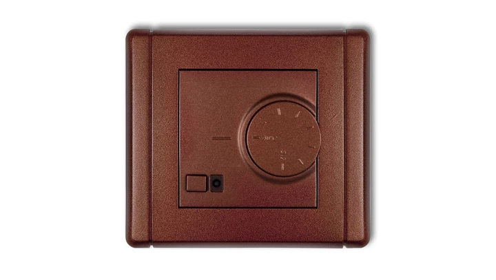 FLEXI Regulator temperatury elektroniczny z czujnikiem podpodłogowym brązowy metalik 9FRT-1